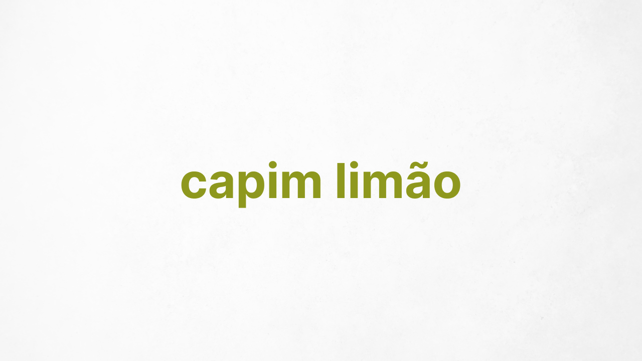 Representação do logo da Capim Limão